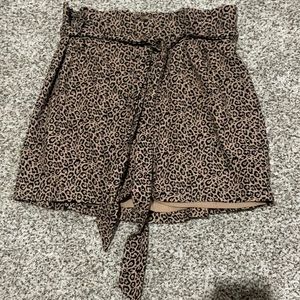 Cheetah print skirt